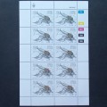 SWA - 1987 Useful Insects - Full Set of Sheetlets of 10 - MNH