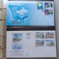 FDC Album - 15 Double-sided album pages - Some with Namibia material