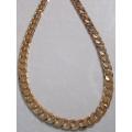7.25mm GOLD FUSION IMPORTED NECKLACE CHAIN(BACK ON POPULAR DEMAND  not filled or plated)