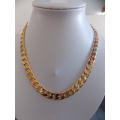 7.25mm GOLD FUSION IMPORTED NECKLACE CHAIN(BACK ON POPULAR DEMAND  not filled or plated)