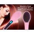 HAIR STRAITNING LCD COMB BRUSH ATI-SCALD AUTO MESSAGER