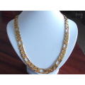 4.75mm IMPORTED GOLD FUSION FIGARO NECKLACE(NOT FILLED OR PLATING SAVE THE IMPORT COSTS)