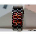 COOL!! RARE SUPER FASHION STYLE LED METAL FACELESS WATCHES