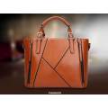 LARGE PU LEATHER SHOULDER AND HANDBAG