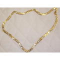 4.75mm IMPORTED GOLD FUSION FIGARO NECKLACE(NOT FILLED OR PLATING SAVE THE IMPORT COSTS)