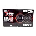 Starsound Digital SSD-620 6.5`2-Way Co-Ax Speakers 1200W Speakers 80Wrms