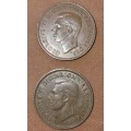 Great Britain: Half Penny 1949 and 1951 | bid per coin