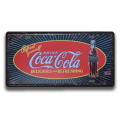 COCA-COLA VINTAGE THEME, EMBOSSED METAL NUMBER PLATE HANGING SIGN - NEW!