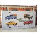 LAND-ROVER, EMBOSSED METAL NUMBER PLATE HANGING SIGN - NEW!