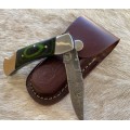 Damascus Knife - Folding