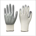 Safety Gloves-Grey Nylon Nitrile Coated anti-slip wear-resistant
