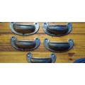 Vintage brass drawer handles