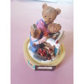 Porcelain hand-painted Teddy bears- ltd edition from the 90s