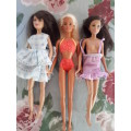 Barbie and Skipper dolls x5