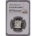 1987 SR1 South Africa NGC graded PF63 Ultra Cameo