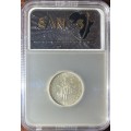 1932 South Africa 1 Shilling SANGS graded AU58