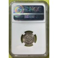 1950 6P South Africa NGC graded MS64