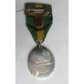 FULL SIZE RHODESIA TERRITORIAL OR RESERVE SERVICE MEDAL,NAMED TO 26207 CPL P.C. DE BRUYNE BASIC QUAL