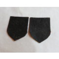 RHODESIAN ARMY FORMATION PATCH PAIR-LEFT & RIGHT-EMBROIDERED