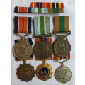 SADF FULL SIZE MEDAL GROUP-NUMBERED