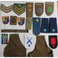 SELECTION OF SA ARMY & NAVAL RANKS & BADGES-SOLD TOGETHER 18 IN TOTAL