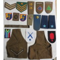 SELECTION OF SA ARMY & NAVAL RANKS & BADGES-SOLD TOGETHER 18 IN TOTAL
