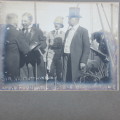 ORIGINAL FRAMED PHOTO OF SIR W. HUTCHINSON-BOER WAR- WITH HISTORY ON THE BACK -FRAME MEASURES 35X 29