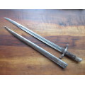 PORTUGUESE KROPATSCHEK 1885 GUEDES BAYONET WITH METAL SCABBARD -SCARCE-OVERALL LENGTH 59,5CM