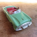 DINKY TOYS NO 132 PACKARD CONVERTIBLE GREEN-ORIGINAL PAINT-MEASURES 110MM