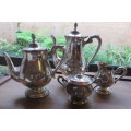 SILVER PLATED TEA & COFFEE SET OF 4