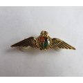 SAAF PILOT GOLD MESS DRESS BADGE(2000 HOURS FLYING TIME)1991-2003- 2 PINS
