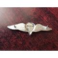 1 PARACHUTE BATTALION,PROPOSED BUT NEVER USED WING, CHROME FULL SIZE - 2 PINS