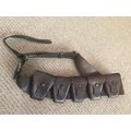 DATED 1943 .303 PATTERN BANDOLIER-MAKERS MARKINGS CAPE TOWN 5 POUCH-GOOD CONDITION