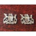 WARRANT OFFICERS CLASS CHROMED RANK BADGE PAIR-ONLY WORN BY THE ARMY-PINS INTACT