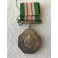 FULL SIZE SA RAILWAY POLICE STAR FOR FAITHFUL SERVICE(1980) AWARDED TO S./SERS E.R. BEZUIDENHOUT 15.