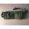 ORIGINAL OLIVE GREEN RHODESIAN GROUND SHEET HOLDER- IN GOOD CONDITION