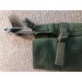 ORIGINAL OLIVE GREEN RHODESIAN GROUND SHEET HOLDER- IN GOOD CONDITION