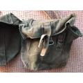 ORIGINAL OLIVE GREEN RHODESIAN KIDNEY POUCHES IN GOOD CONDITION