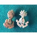 SA ENGINEER CORPS OFFICERS MESS DRESS COLLAR BADGES- 2X DIFFERENT PATTERNS