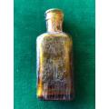 RECTANGULAR BROWN POISON BOTTLE-1800`S-EARLY 1900-SMALL-HEIGHT 75MM