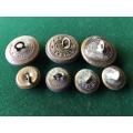 BRASS TUNIC BUTTONS WORN BY THE SA INSTRUCTIONAL CORPS-WW1 PERIOD