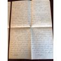 4 PAGE WW2 GERMAN SOLDIERS LETTERS-DATED 03/09/42-ORIGINAL