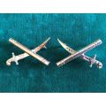 ARMY GENERAL LARGE SIZE GILDING METAL RANK PAIR- EACH WITH 4 PINS-ALSO WORN BY SAAF,SAMS AND SAP- 4