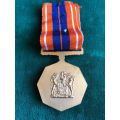 FULL SIZE PRO PATRIA MEDAL-FIXED SUSPENDER WITH ENAMEL FACE-NOT NUMBERED