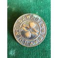 HAT BADGE FOR SA WOMANS AUXILIARY SERVICES-WW2-WORN IN FRONT ON THE BROWN BAND OF THE FELT HAT