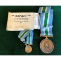FULL SIZE UNITAS MEDAL WITH MINIATURE- BOXED AND NUMBERED