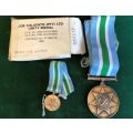 FULL SIZE UNITAS MEDAL WITH MINIATURE- BOXED AND NUMBERED