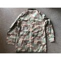 32 BATTALION CAMO JACKET,SUMMER PATTERN-SIZE MEDIUM-MEASURES 57 CM ARMPIT TO ARMPIT-CONDITION VERY G