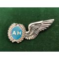 AIR HOSTESS FULL SIZE WING IN BRONZE- 2 PINS