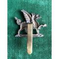 1ST BATTALION MONMOUTHSHIRE RIFLE VOLUNTEERS FORAGE CAP BADGE 1908-1922